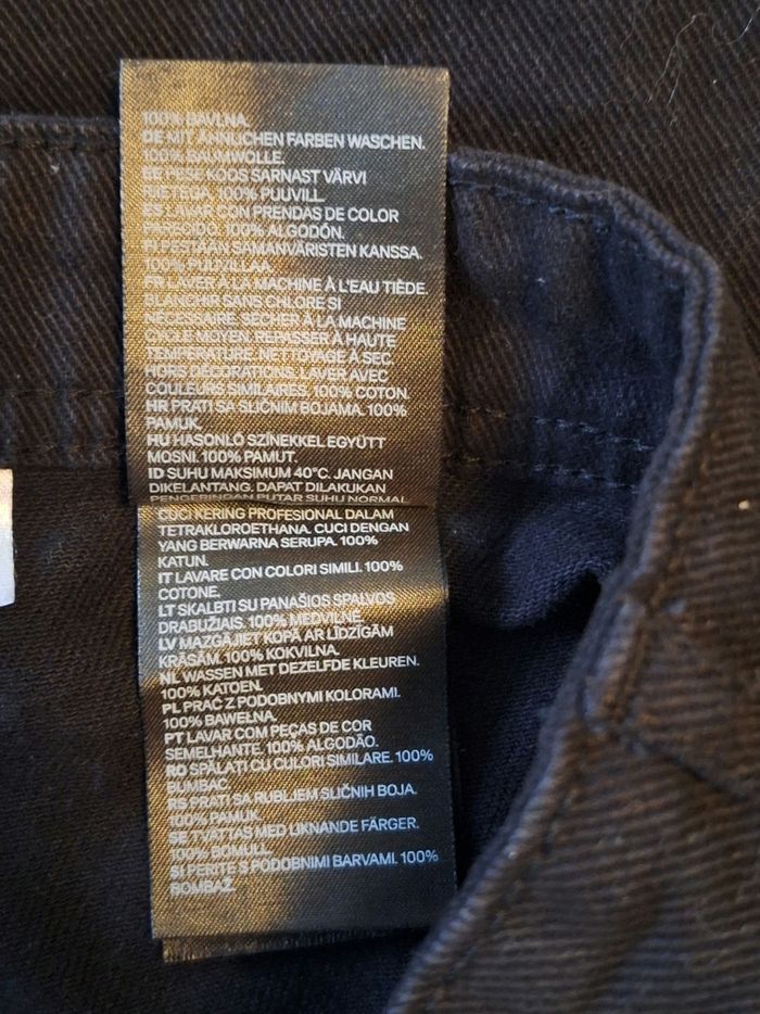 Jupe jean coton noire - photo numéro 4