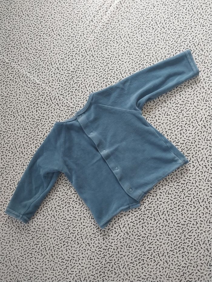 Haut de pyjama bébé bleu "Tu es mon étoile" 6 mois 🌟 - photo numéro 4