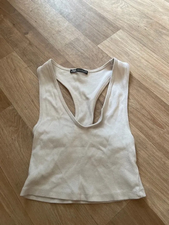 Top beige Zara