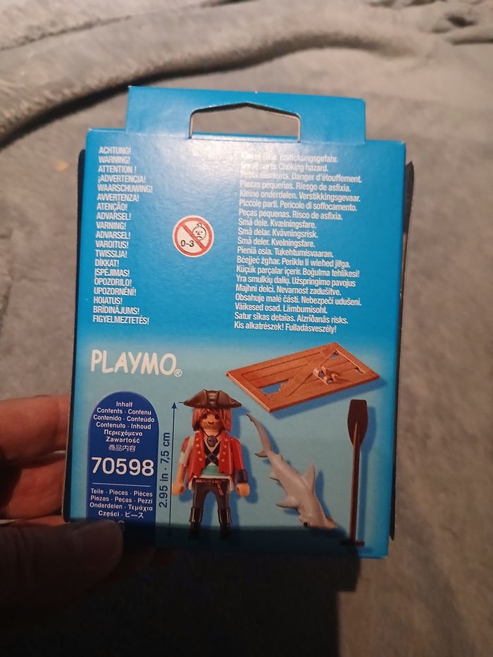 Playmobill,pirate avec bébé requin - photo numéro 2