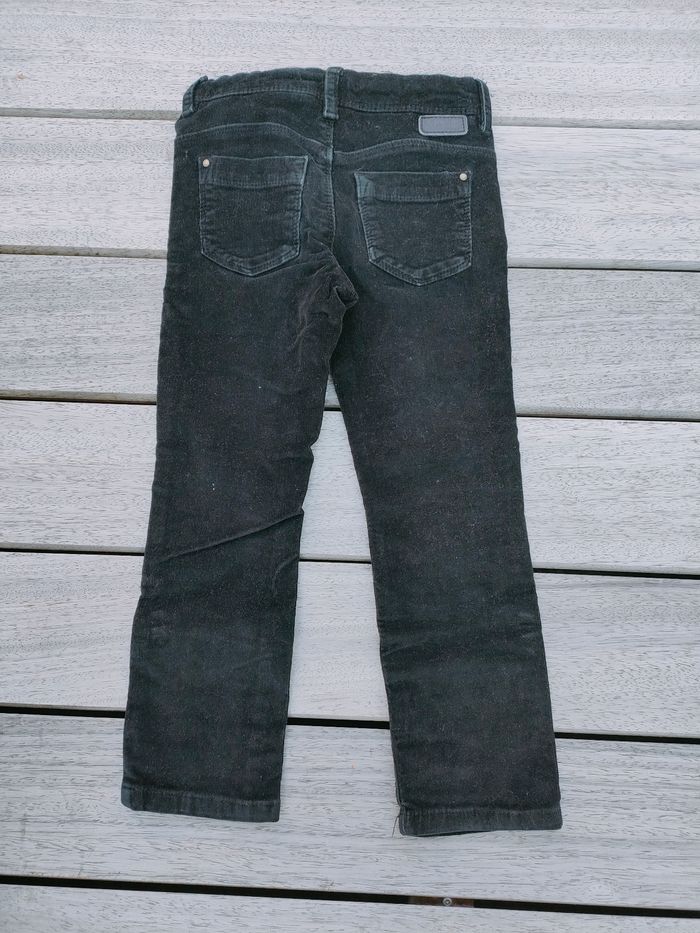 Pantalon velours slim noir Okaïdi - photo numéro 3