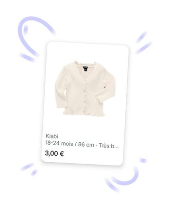 🩷 Gilet mailles côtelée mois Kiabi #emyfleury_24moisfille