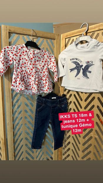 Ensemble IKKS Gémo 12/18 mois