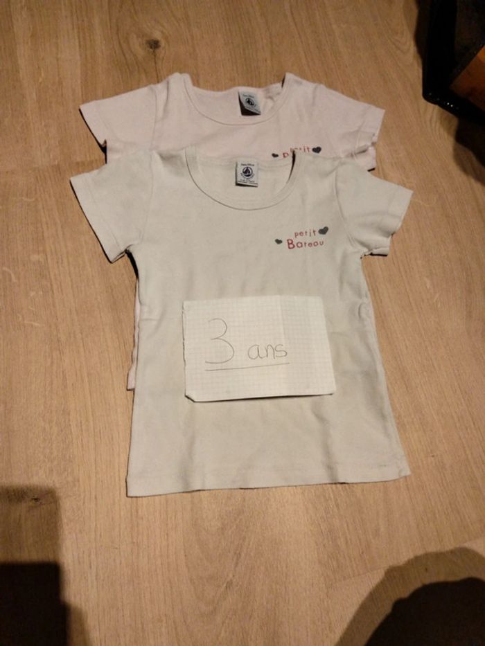 Maillots de corps petit bateau 3 ans