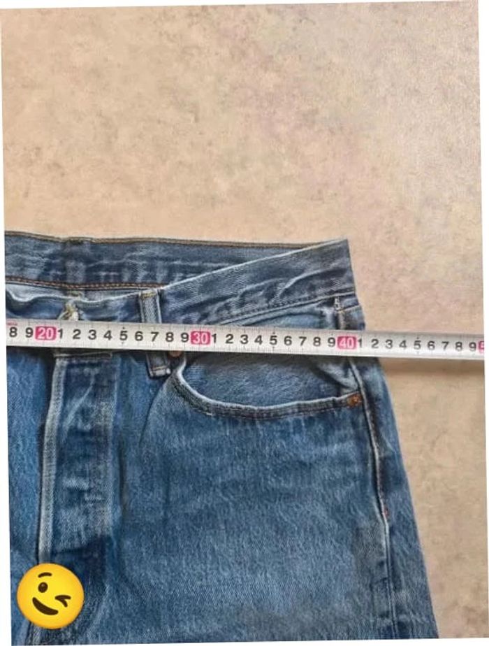 Jeans Levi's 501 W34 FR44 L32 coupe droite bleu Homme Men pan421b - photo numéro 4