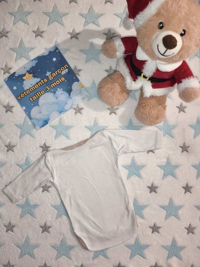 Bodie manches longues Mixte blanc taille 3 mois - photo numéro 2