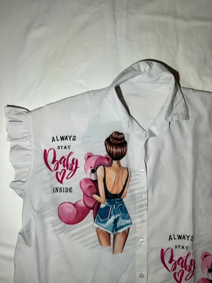 Blouse manches courtes vintage - photo numéro 4