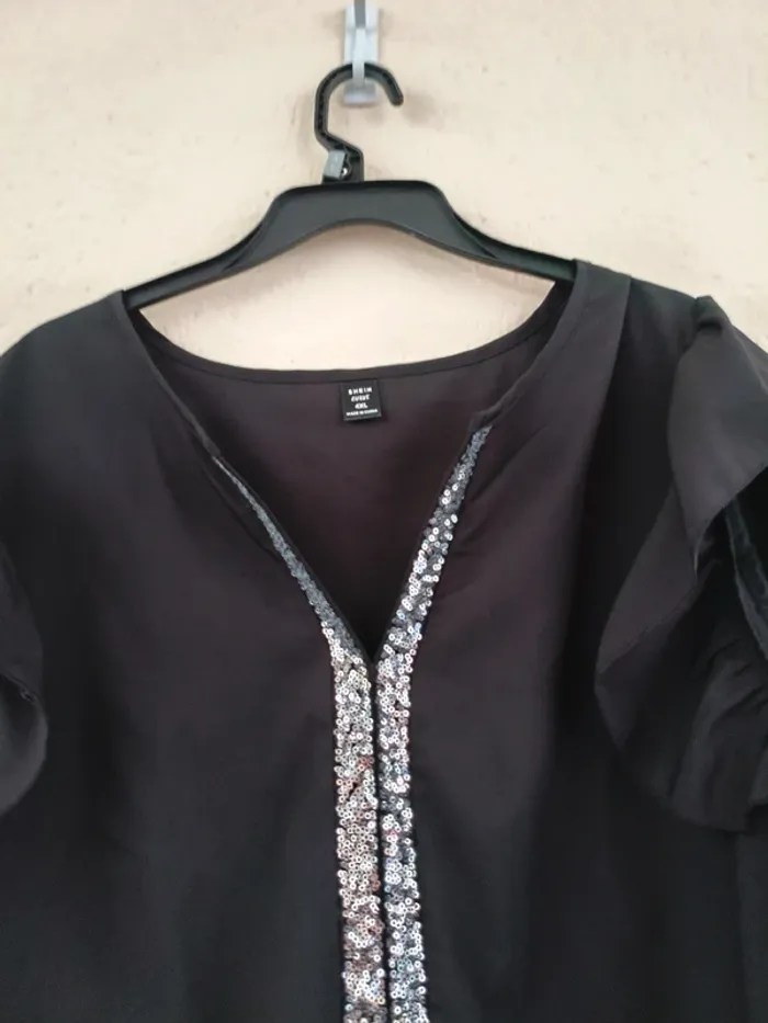 Blouse noire - Shein Curve - taille 52 - photo numéro 6