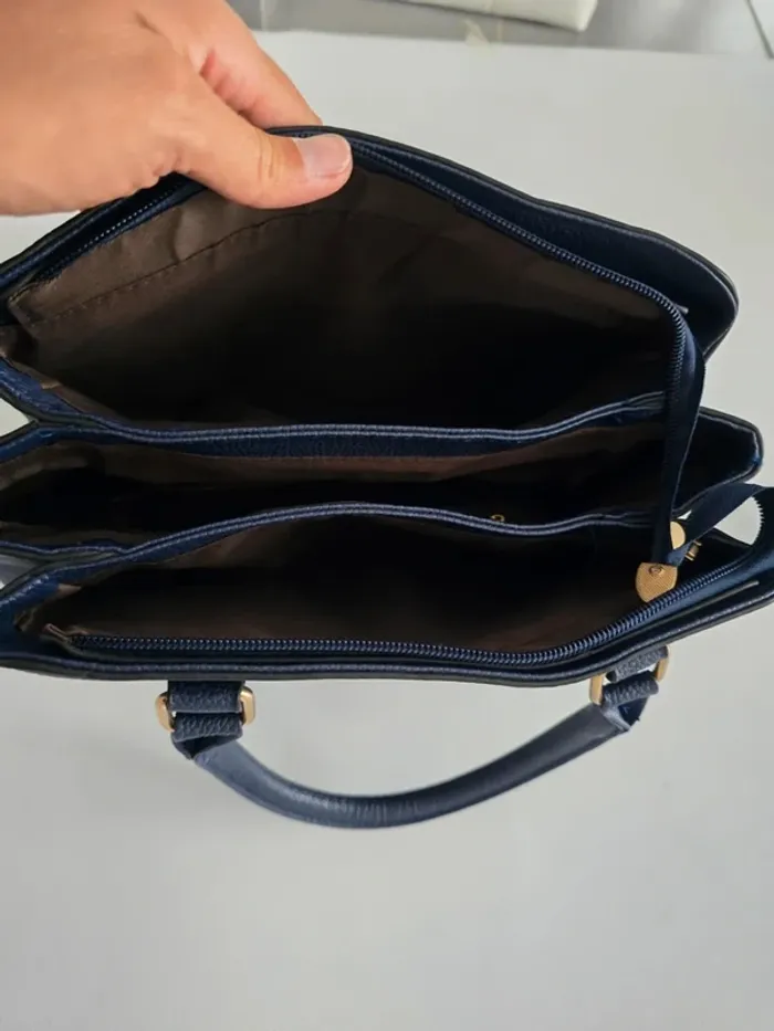 Sac à main bleu marine - photo numéro 4