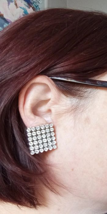 Clips d'oreilles carrés