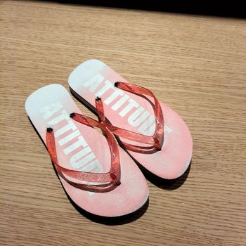 Tongs rose/ blanc - 32