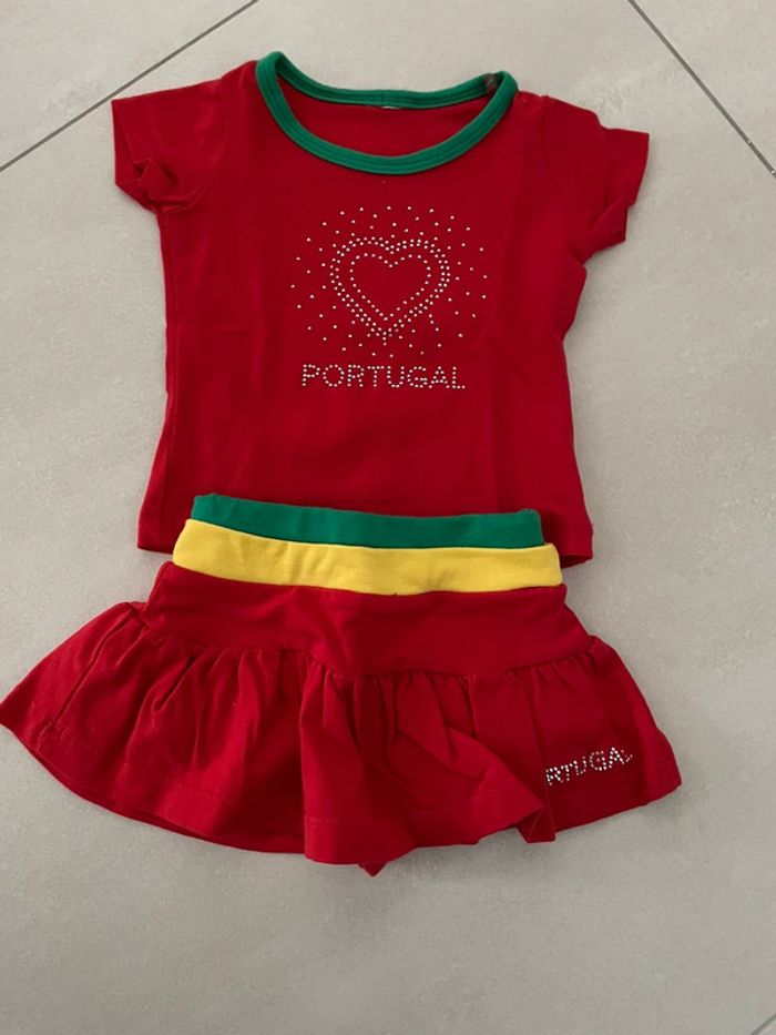 Ensemble Portugal bébé fille
