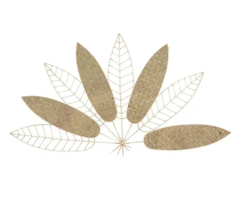 Décorations murales Atmosphera feuilles en métal - 80 x 45 cm Neuf