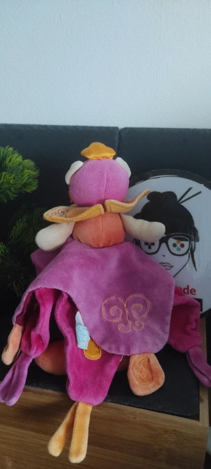Doudou et compagnie Indidous doudou princesse indienne ours violet orange - photo numéro 2