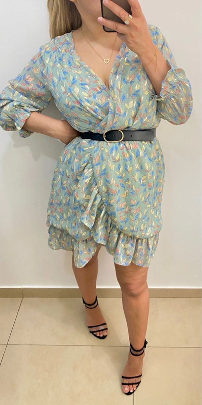 Robe courte imprimée taille S-M - photo numéro 3