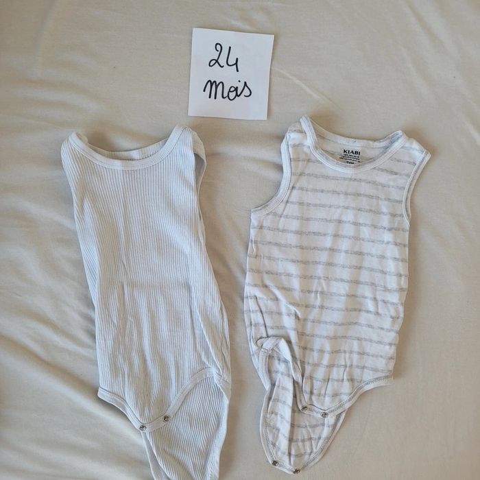2 body sans manches kiabi 24 mois