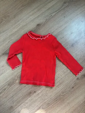 T-shirt rouge Kiabi
