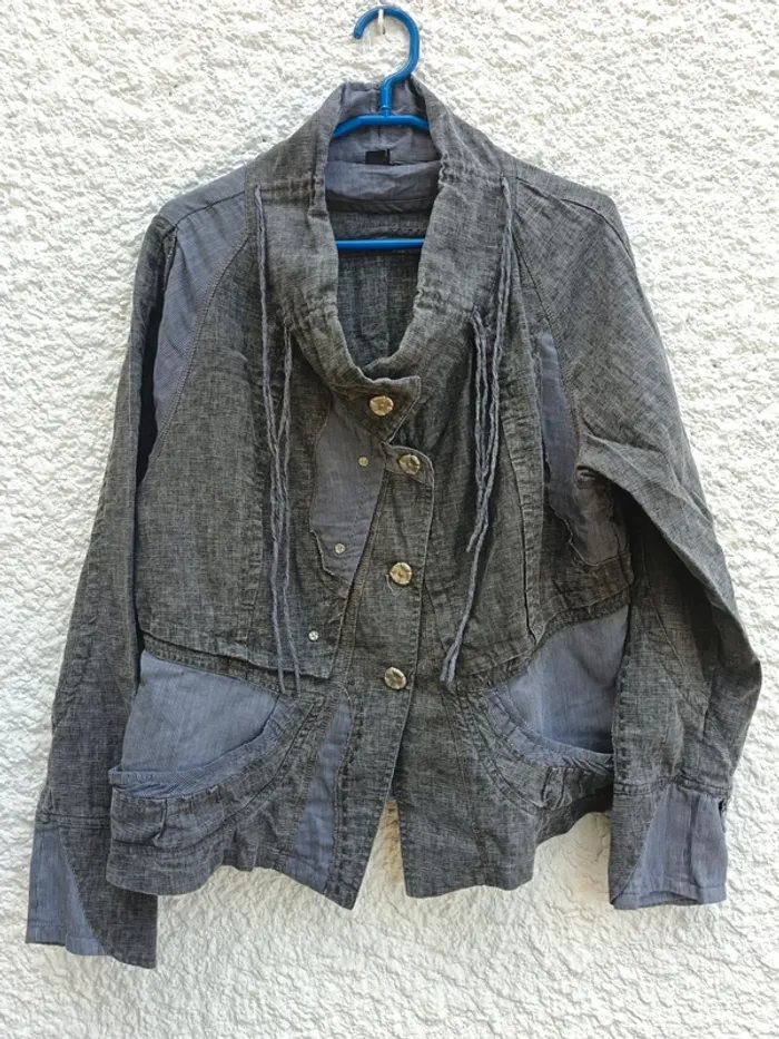 ensemble veste + pantacourt + collier Fille des Sables femme 46 / 48 - photo numรฉro 11