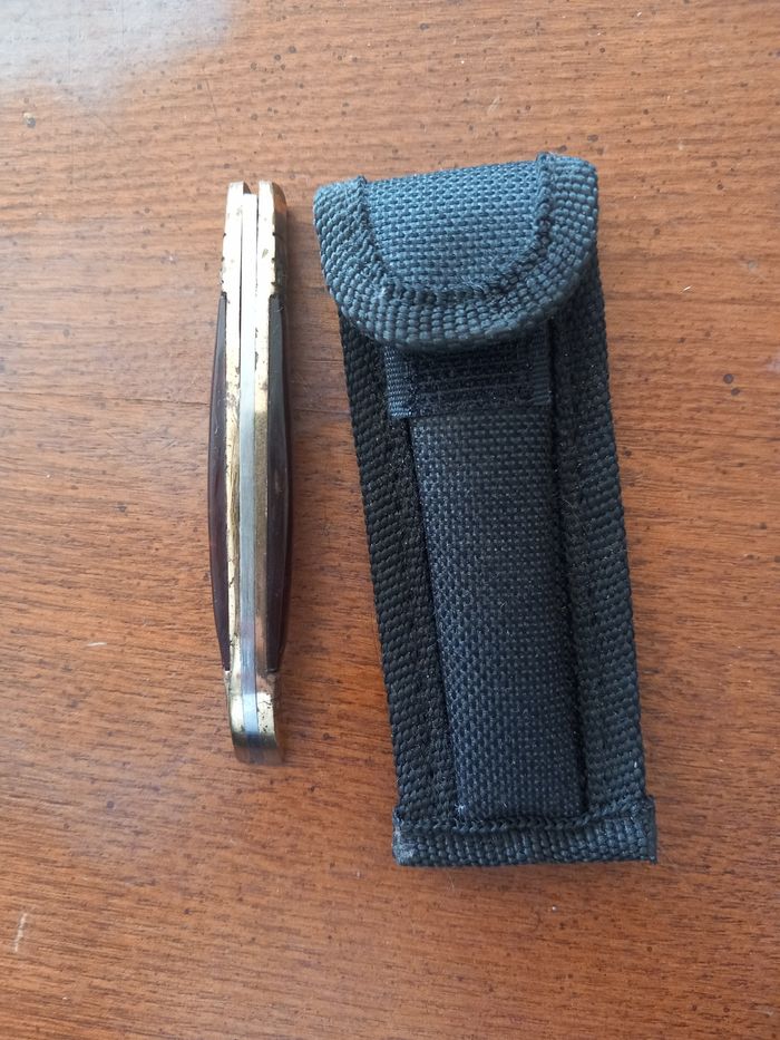 Couteau pliant avec etui - photo numéro 2