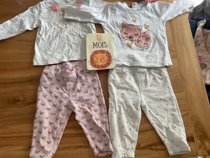 Lot de 6 ensemble fille 12 mois - photo numéro 3