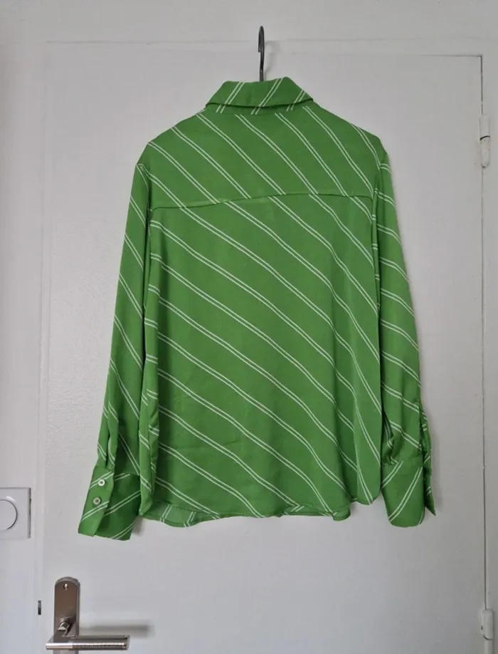 Chemise Mango verte - photo numéro 3