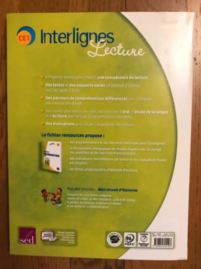 Interlignes lecture CE1 - livre de l’élève - SED - photo numéro 2