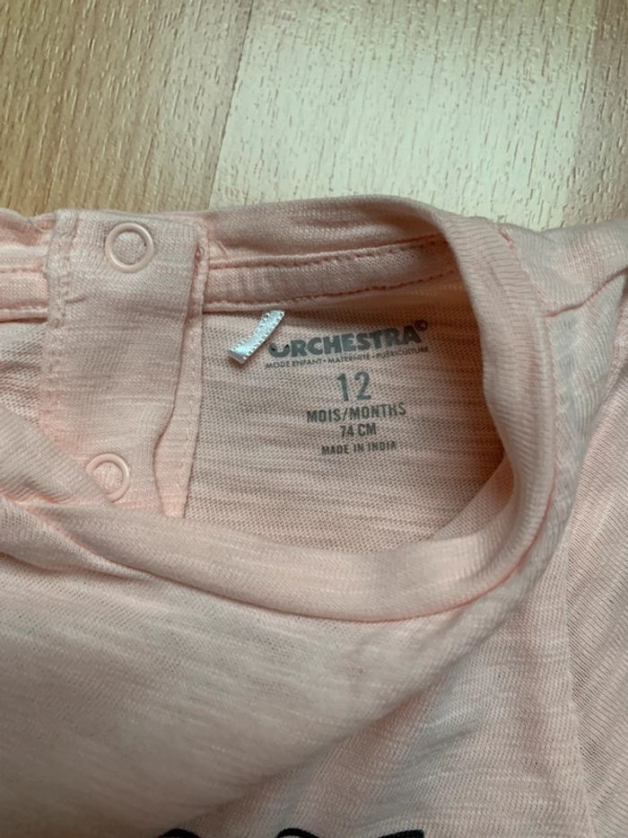 Tee shirt princesse 12 mois - photo numéro 3