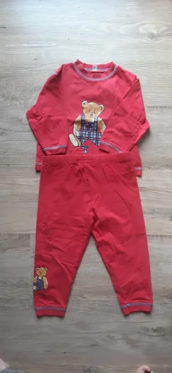 Pyjama rouge Teddy