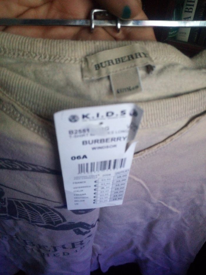 Tee-shirt manches longues Burberry enfant - photo numéro 2