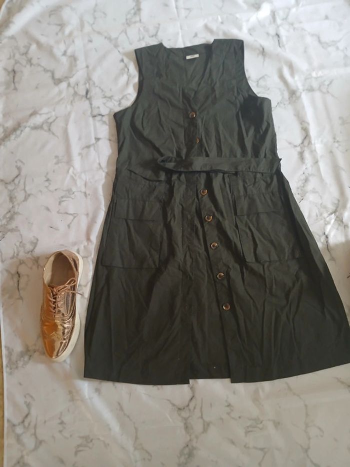 Robe boutonnée JDY taille S kaki - photo numéro 3