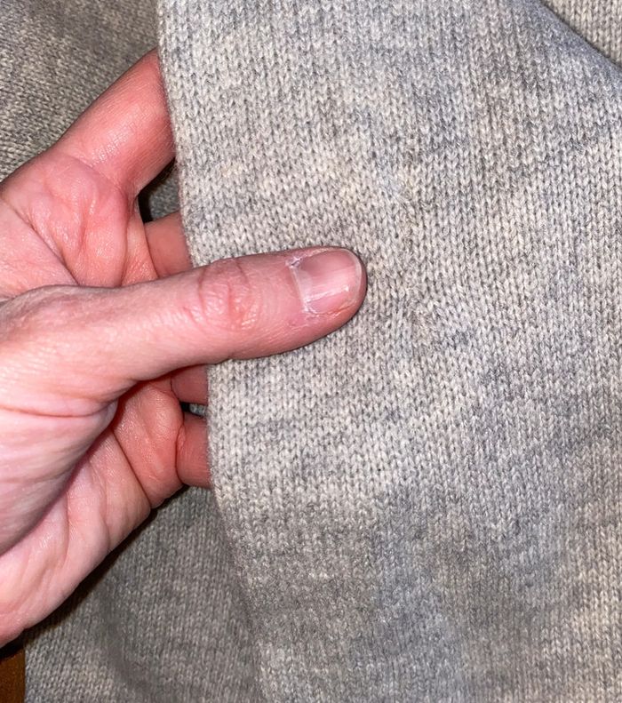 pull American Retro 100% laine, avec du cuir taille 0 - photo numéro 4