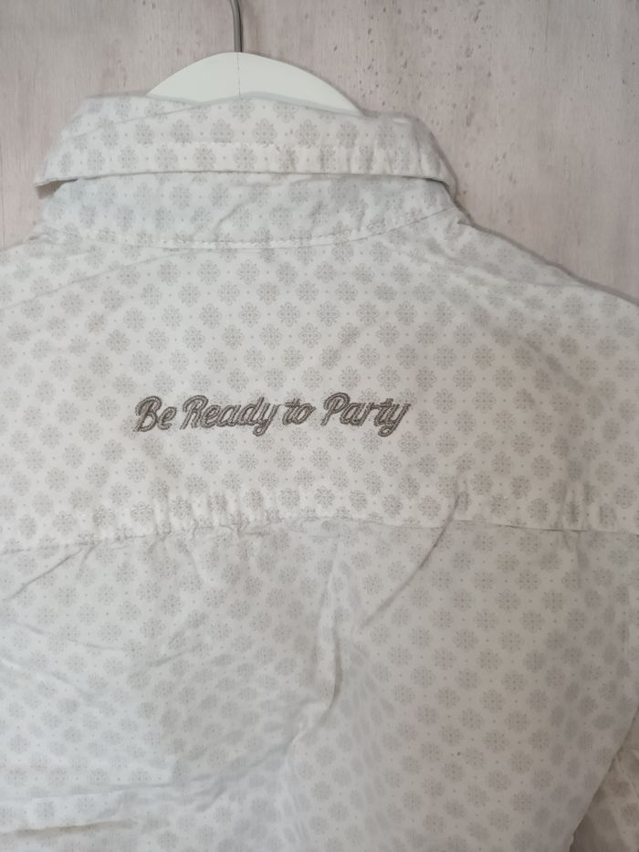 Chemise Garçon 6 ans Backfield blanc/ gris - photo numéro 3