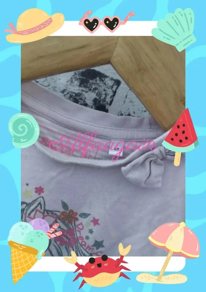 Lot salopette robe jean t-shirts 2ans - photo numéro 19