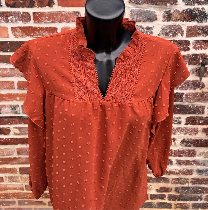 🌸Blouse manches longues à pois suisse – Taille 36 – Shein - photo numéro 2