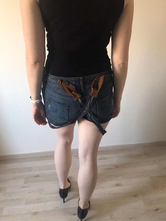 Salopette short en jean pimkie - photo numéro 4