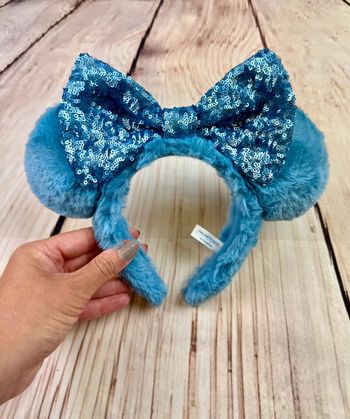 Ears Disney oreilles de Minnie fausse fourrure et sequins Tokyo Disneyland exclusive