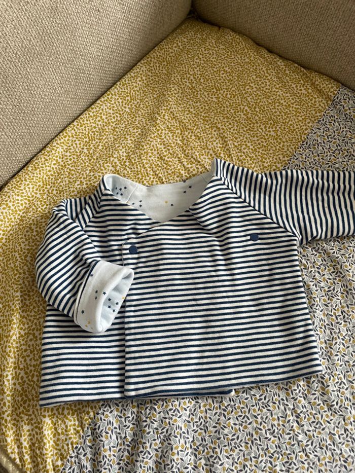 Veste réversible coton 12 mois