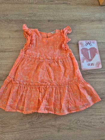 Robe été corail 12 mois