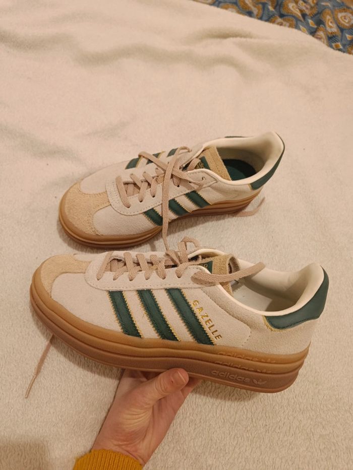 Adidas gazelle bold beige 37