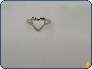 Bague argentée tendance en acier inoxydable