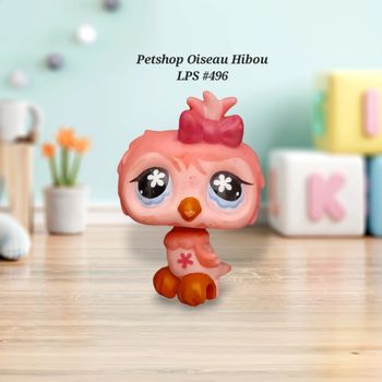 Little Petshop Oiseau Hibou LPS #496 Hasbro