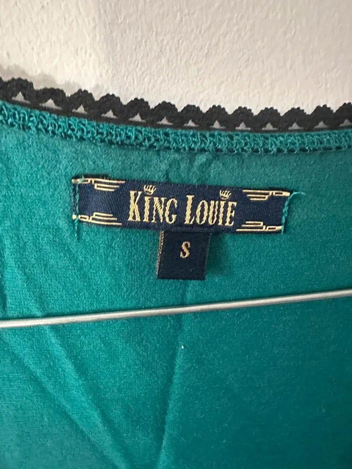 Robe portefeuille en coton de la marque King, Louie taille S - photo numéro 3