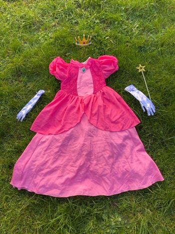 Robe costume déguisement princesse peach Mario Nintendo 