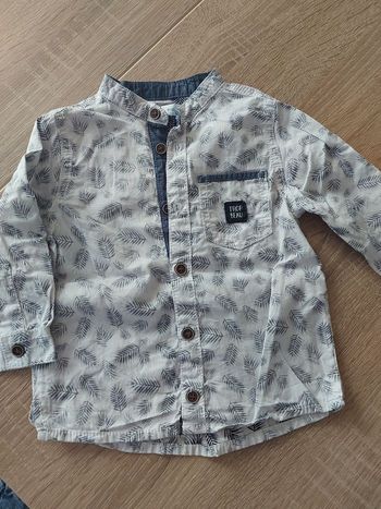 Chemise délavé garçon 12 mois