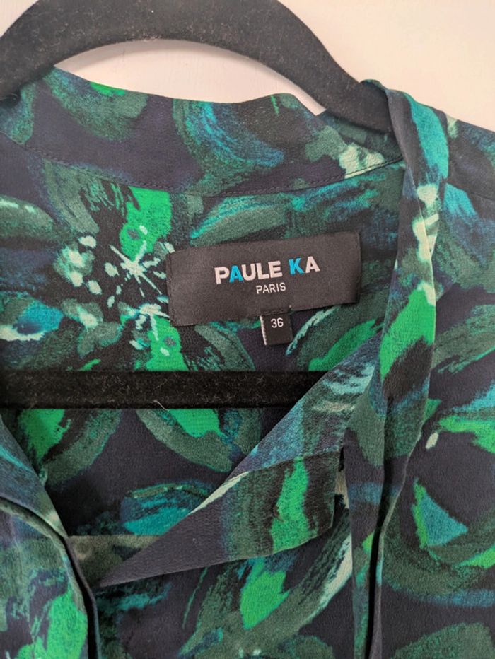 Blouse fluide 100% soie col lavallière Paule Ka - photo numéro 2