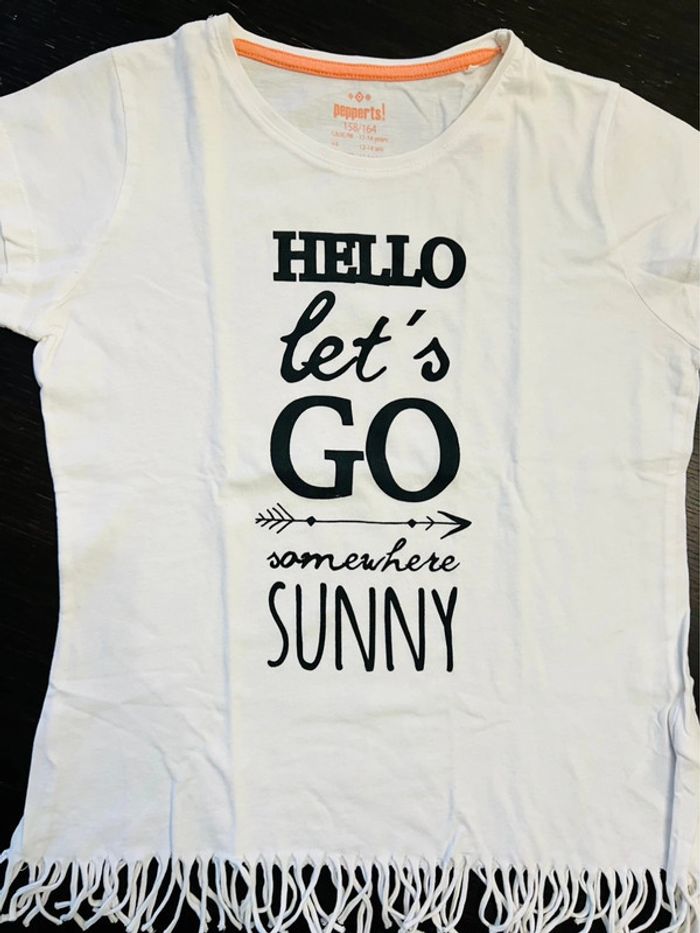 TEE shirt été à franges 12-14 ans