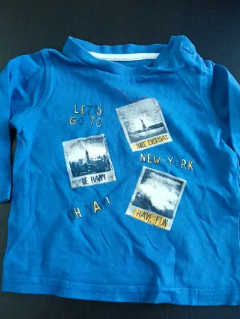 T-shirt manches longues 3 mois
