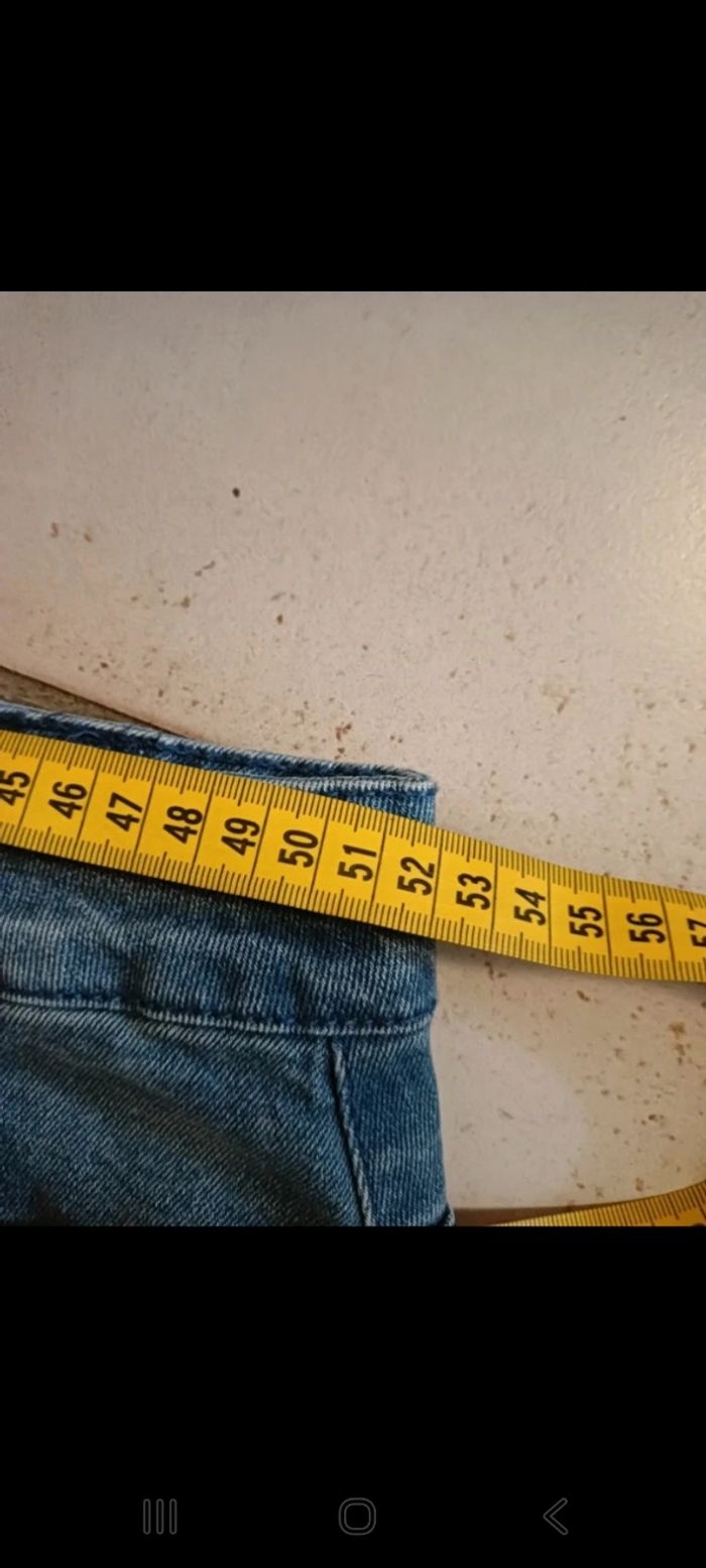 jupe en jeans taille 50 - photo numéro 2