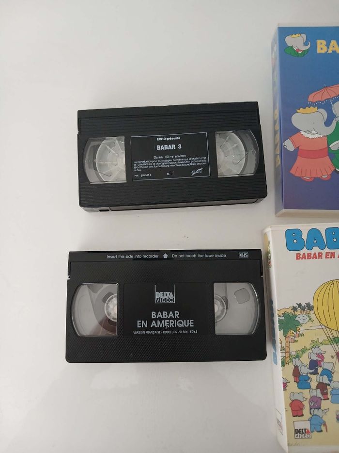 Lot 2 VHS Babar - Babar en Amérique + Volume 3 (Vintage) - photo numéro 6