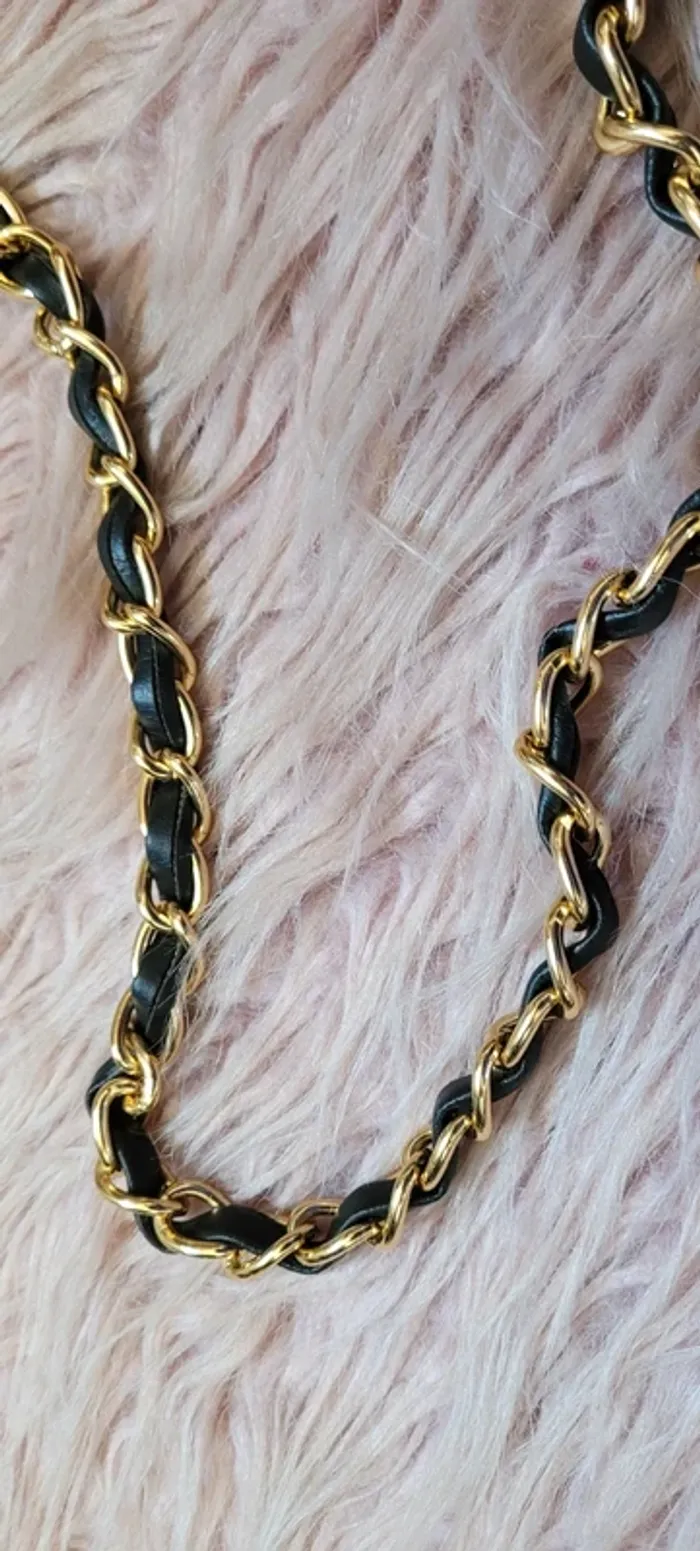 Ceinture décorative noire et dorée - photo numéro 4